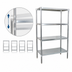 Thumbnail image #3 for BK Resources Stationary Stainless Steel Dry Storage Shelving Unit, 43 x 24 x 72 Inches, 4 Adjustable Shelves