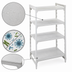 Thumbnail image #4 for Cambro Camshelving® Premium 4-Shelf Solid Stationary Starter Shelving Unit, 21-Inch Deep x 54-Inch Wide x 64-Inch High, Speckled Gray