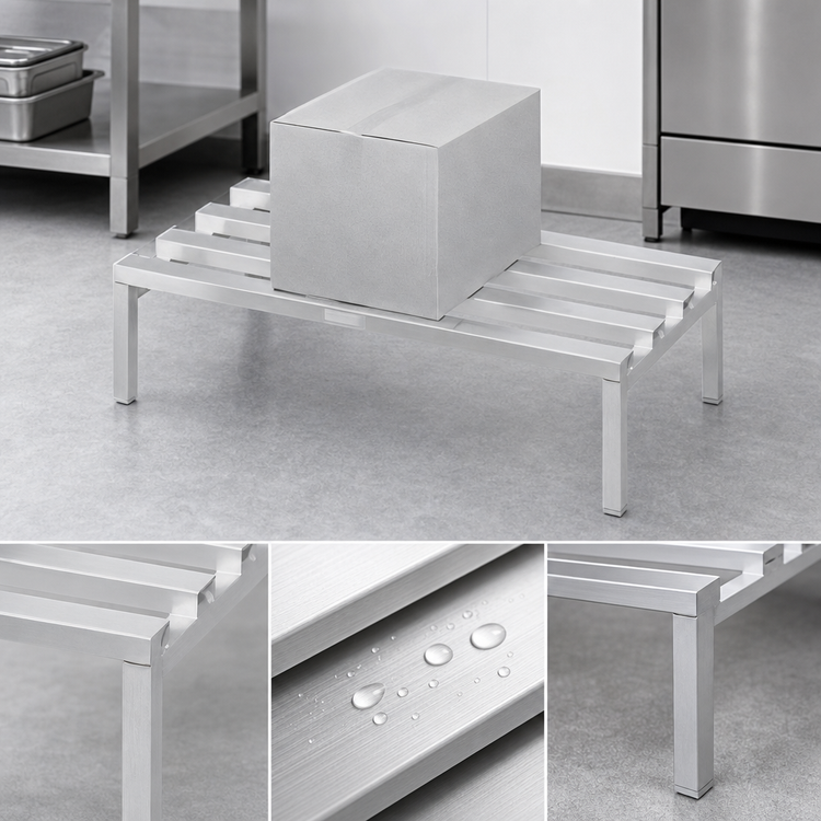 Product image #3 for Channel Standard Series C-Channel Aluminum Dunnage Rack, 72 x 20 x 12 Inches, 2,500 lb. Capacity