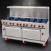 Thumbnail image #3 for American Range 72-Inch Gas Restaurant Range with 12 Open Burners, Left Convection Oven and Right Standard Oven