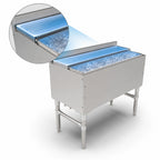 Thumbnail image #3 for John Boos Slim-Line UBIB-1836-CP7-X 36-Inch Wide Underbar Ice Bin/Cocktail Unit, 18-Inch Deep, Stainless Steel, 7-Circuit Cold Plate