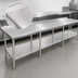Thumbnail image #3 for Eagle Spec-Master 144-Inch x 30-Inch Stainless Steel Work Table with 1-1/2-Inch Rear Up-Turn and Undershelf
