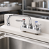 Thumbnail image #3 for T&S Brass B-1110-CR Deck-Mount Workboard Faucet with 6-Inch Swivel Spout, 4-Inch Centers, Polished Chrome