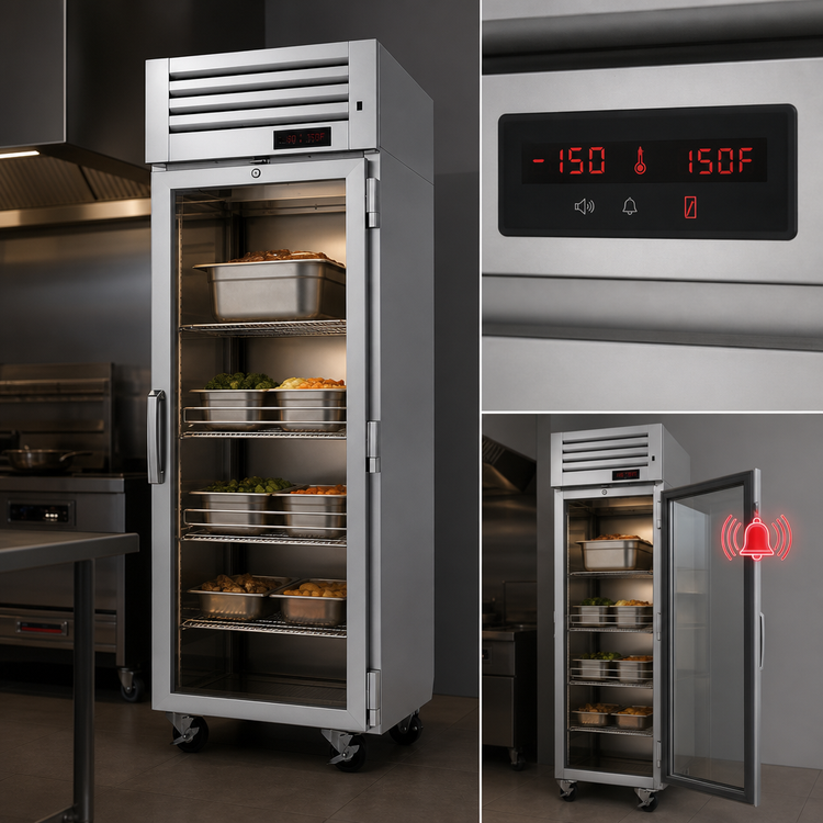 Product image #4 for Turbo Air PRO Series 1-Section Pass-Thru Heated Holding Cabinet with Glass Doors, 28 Cu. Ft., Standard Depth