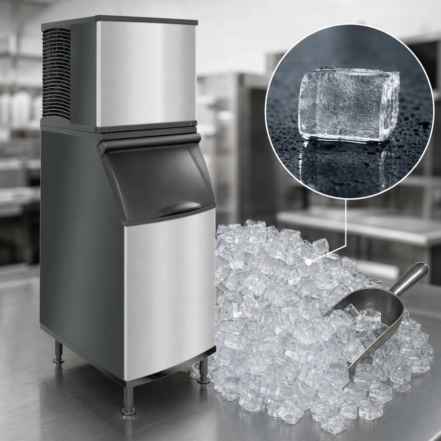Half-Dice Cube Ice Production