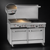 Thumbnail image #3 for Southbend S-Series 48-Inch Gas Restaurant Range with Thermostatic Griddle, Standard Oven, and Cabinet Base