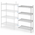 Thumbnail image #3 for Eagle Group 4-Tier Add-On Wire Shelving Unit, 72W x 24D x 74H, Stainless Steel Finish