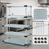 Thumbnail image #3 for 60 Inch x 24 Inch x 54 Inch Stationary Solid Shelving Starter Kit with 5 Shelves