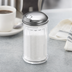 Thumbnail image #3 for American Metalcraft Clear SAN Plastic Sugar Pourer with Stainless Steel Self-Closing Flap Top, 12 oz.