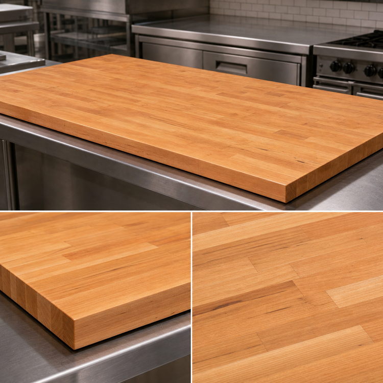 Product image #3 for Boos Block American Cherry Blended Edge Grain Kitchen Countertop with Penetrating Oil Finish, 96 x 25 x 1-1/2 Inch