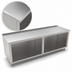 Thumbnail image #3 for John Boos 120 Inch x 24 Inch Modular Base Open Front Work Table with 14-Gauge Stainless Steel Top and 1-1/2 Inch Rear Riser