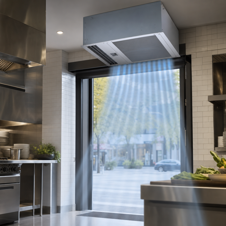 Product image #3 for Berner Architectural Recessed 16 Ambient Unheated Air Curtain, 60-Inch, 2 x 1 HP Motors, 3-Phase