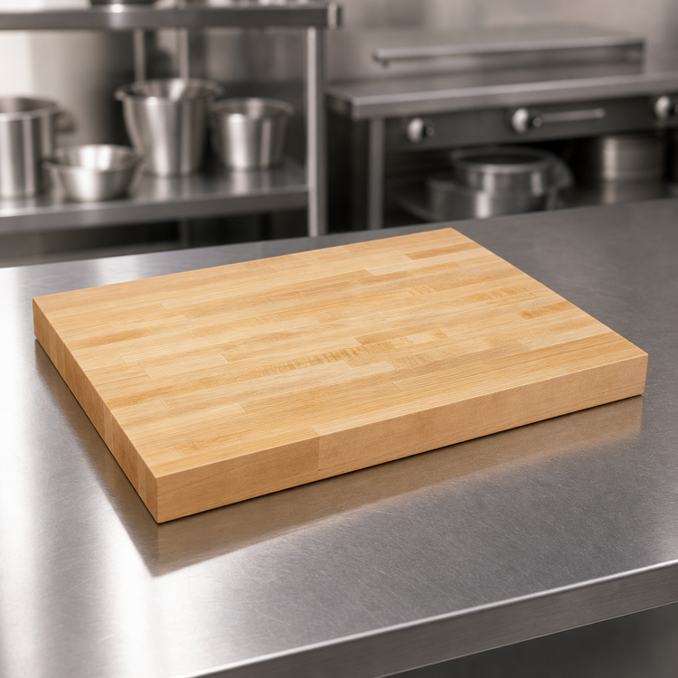 Product image #3 for John Boos Edge Grain Flat-Top Northern Hard Rock Maple Work Table Top, 18 x 25 x 1-1/2 Inch