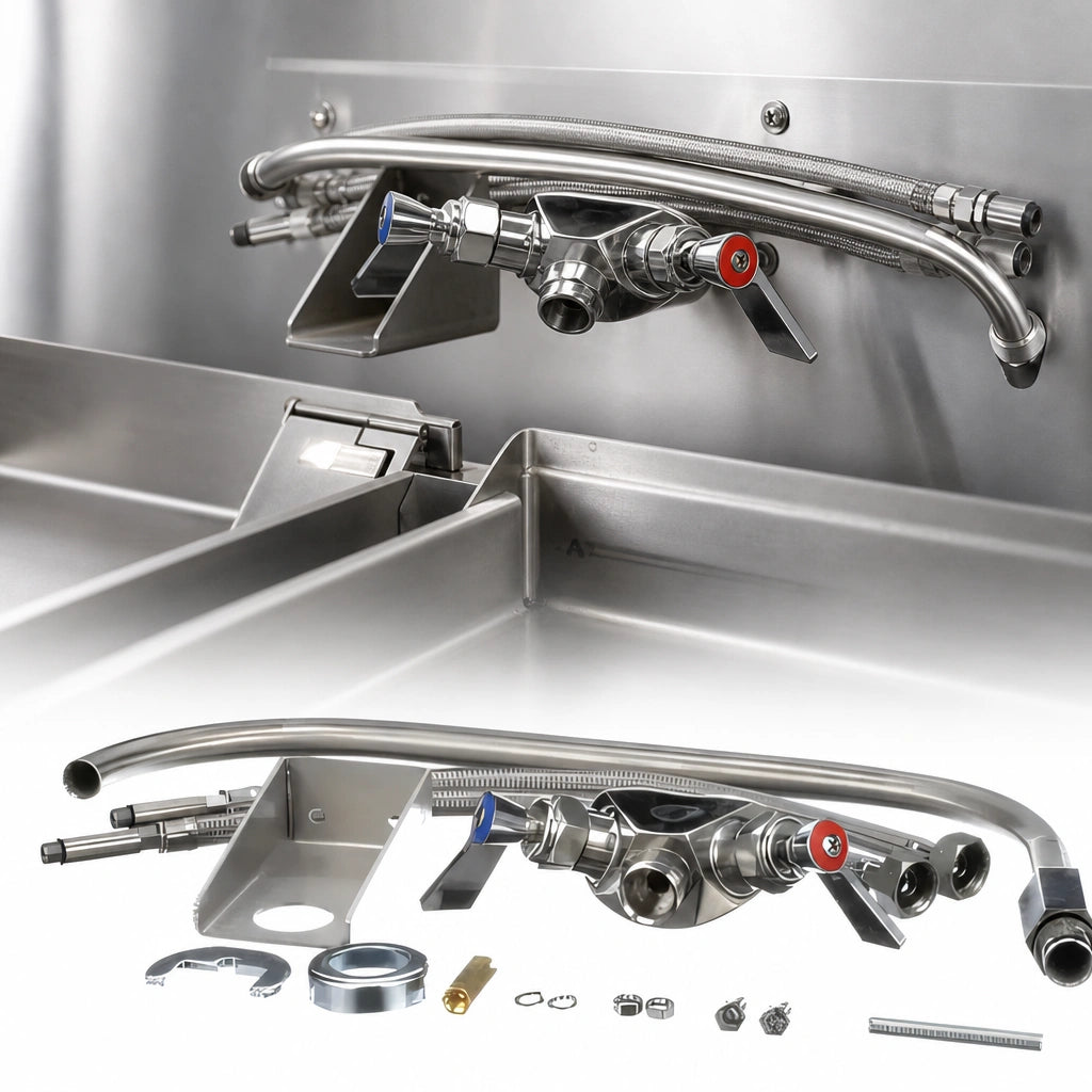 Two-Handle Hot And Cold Water Control