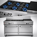 Thumbnail image #3 for Southbend Ultimate 60-Inch Gas Restaurant Range with 4 Star/Sauté Burners, 36-Inch Charbroiler, and 2 Convection Ovens