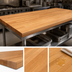 Thumbnail image #3 for John Boos Appalachian Blended Rail Edge Grain Oak Island Countertop, 96 x 38 x 1-1/2-Inch, Penetrating Oil Finish