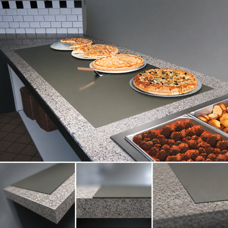 Product image #3 for Hatco Glo-Ray Built-In Heated Shelf with Flush Top, 73-1/2" x 17", Hardcoat Aluminum Top