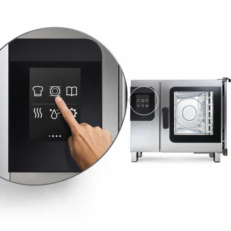 Product image #3 for Convotherm Maxx Pro C4 ET 6.10EB-N Electric Boiler Combi Oven with easyTouch Controls, 6-Pan Capacity