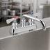 Thumbnail image #3 for BK Resources OptiFlow Heavy Duty Solid Body Deck Mount Manual Faucet, 4-Inch Centers, 16-Inch Swing Spout
