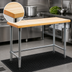 Thumbnail image #3 for 72 Inch x 24 Inch Hardwood Top Work Table with Galvanized Tubular Base