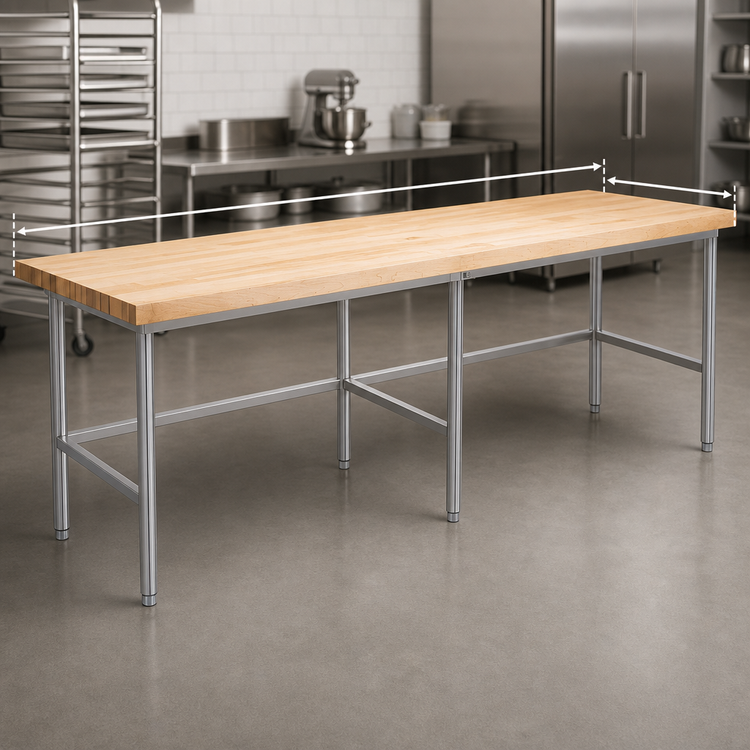 Product image #3 for John Boos Baker's Table Frame for 108" x 48" Top