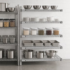 Thumbnail image #3 for Eagle Group A5-74-2436S 5-Tier Add-On Wire Shelving Unit, 36W x 24D x 74H, Stainless Steel Finish