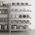 Thumbnail image #3 for Eagle Group 5-Tier Add-On Wire Shelving Unit, 36W x 24D x 74H, Stainless Steel Finish