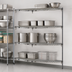 Thumbnail image #3 for Metro Super Erecta Super Adjustable 4-Shelf Chrome-Plated Wire Add-On Shelving Unit, 72 x 18 x 63 Inches