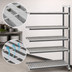 Thumbnail image #3 for Cambro Camshelving Elements XTRA 5-Tier Stationary Add-On Vented Polymer Shelving Unit, 21-Inch x 60-Inch x 72-Inch, Speckled Gray