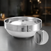 Thumbnail image #3 for 16 oz. Round Double Wall Stainless Steel Stackable Serving Bowl