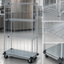 Thumbnail image #3 for Quantum 36-Inch x 24-Inch x 81-Inch Mobile Enclosure Cart with 4 Shelves, Chrome-Plated Finish