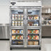 Thumbnail image #2 for Continental Refrigerator 2FNSAGDHD Two-Section Display Freezer with Glass Half Doors