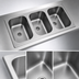 Thumbnail image #3 for Eagle Group Three-Compartment Weld-In Sink with Deep-Drawn Seamless Bowls, 10