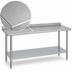 Thumbnail image #3 for Duke 48-Inch x 30-Inch 16-Gauge Stainless Steel Work Table with 1-1/8-Inch Straight Riser and Galvanized Undershelf