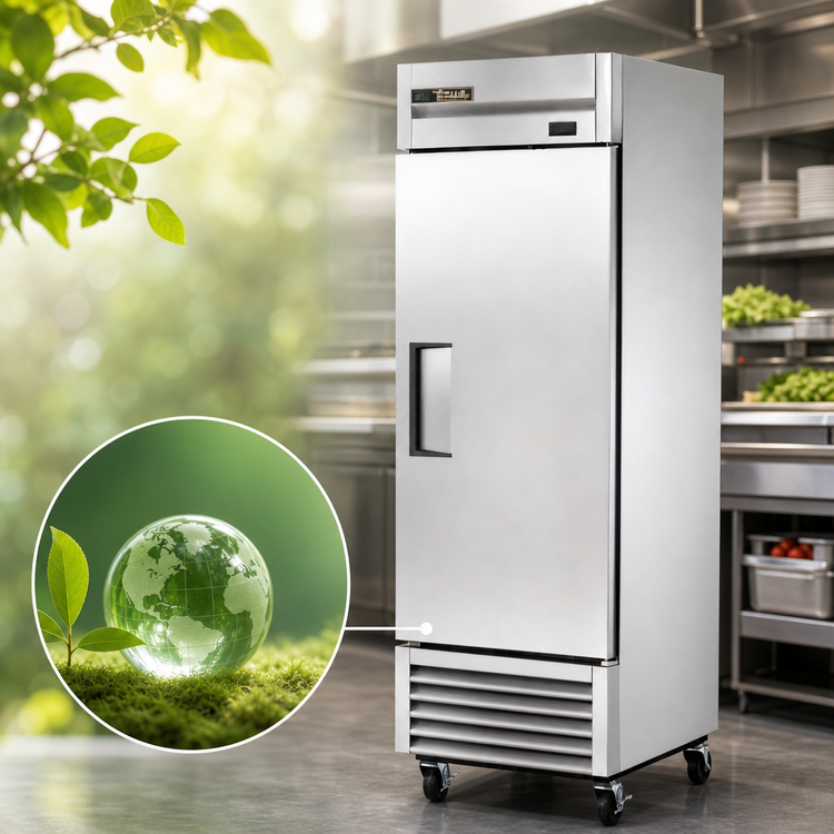 Product image #3 for True T-23-HC One-Section Solid Door Reach-In Refrigerator