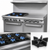 Thumbnail image #3 for Southbend S-Series 60-Inch Gas Restaurant Range with 6 Open Burners, 24-Inch Griddle, Convection Oven, and Cabinet Base