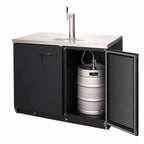 Thumbnail image #3 for Everest Refrigeration EBDS2-BB-24 Back Bar and Direct Draw Keg Refrigerator Combo, 49-Inch, Black, 1 Half-Barrel Keg