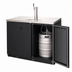 Thumbnail image #3 for Everest Refrigeration Two-Section Back Bar and Direct Draw Keg Refrigerator Combo, 49 Inch Wide, 13.0 Cu. Ft., 1 Half Barrel Keg Capacity