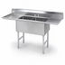 Thumbnail image #3 for Advance Tabco Special Value Series 2-Compartment Fabricated Sink with Left and Right Drainboards, 96-Inch x 30-Inch