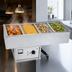 Thumbnail image #3 for Atlas Metal WCM-HP-5 Hot/Cold Convertible Drop-In Food Well, 5-Pan