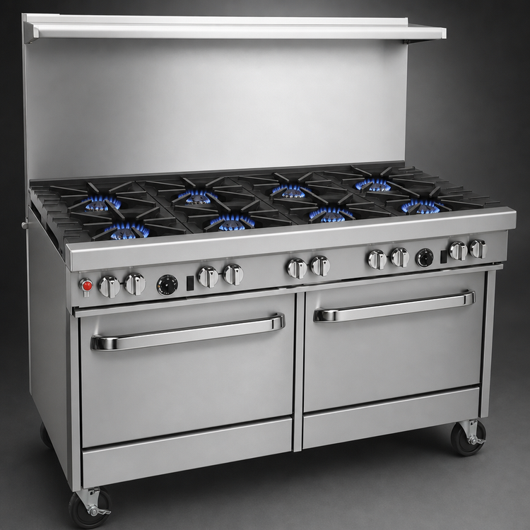 Product image #3 for Southbend Ultimate 60-Inch Gas Restaurant Range with 8 Open Burners, Standard Oven, and Cabinet Base