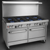 Thumbnail image #3 for Southbend Ultimate 60-Inch Gas Restaurant Range with 8 Open Burners, Standard Oven, and Cabinet Base