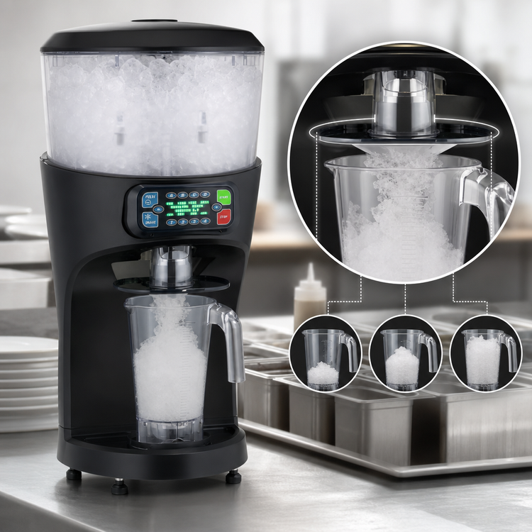 Product image #3 for Hamilton Beach Commercial Revolution HBS1400R-CE International Countertop Ice Shaver with Portion System