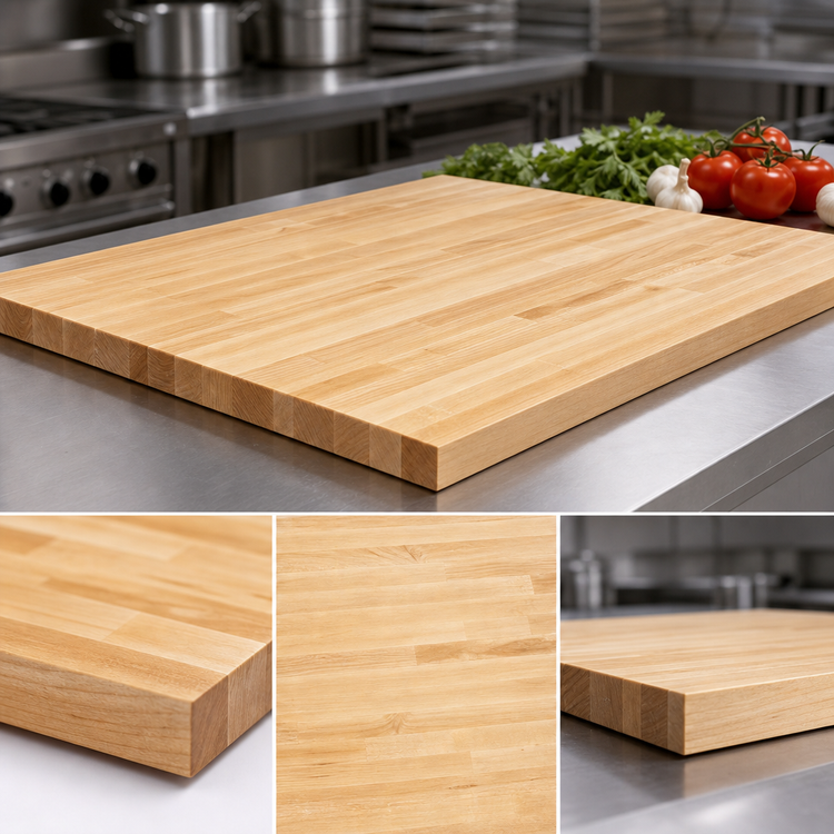 Product image #3 for Boos Block Blended Edge Grain Northern Hard Rock Maple Kitchen Countertop, 30 x 25 x 1-1/2 Inch, Penetrating Oil Finish