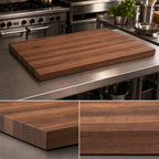 Thumbnail image #3 for John Boos Boos Block WALKCT1825-O Walnut Edge-Grain Kitchen Countertop, Flat No-Backsplash, Oil Finish, 18"W x 25"D x 1-1/2"H