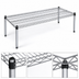 Thumbnail image #3 for Eagle Group PF1836-C-X 36 Inch x 18 Inch Chrome Wire Dunnage Rack with QuadTruss Design