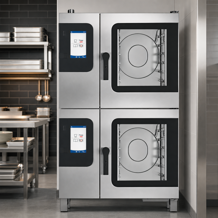Product image #3 for Convotherm Maxx Pro K-12 Stacked Electric Combi Oven with Steam Generator and Disappearing Door
