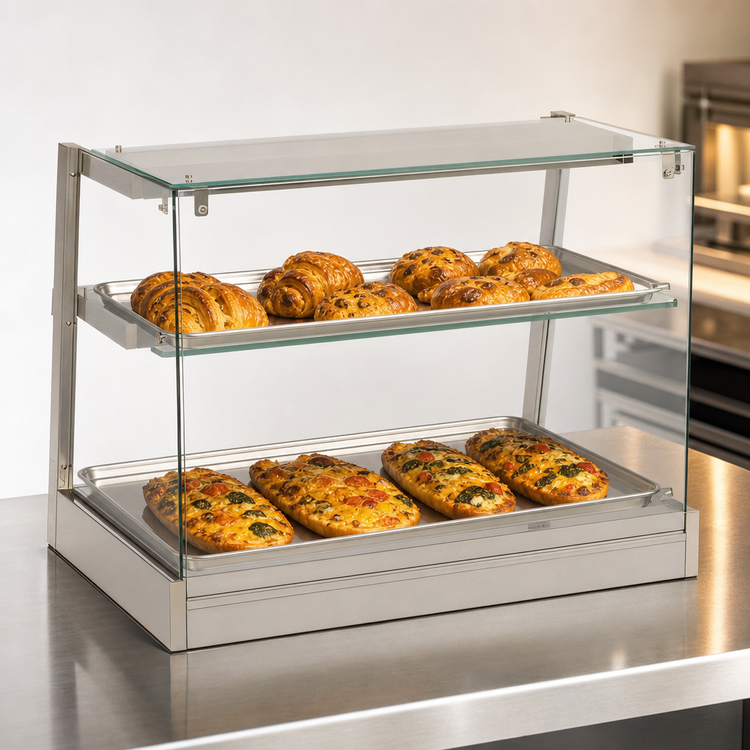 Product image #3 for Antunes DCH-800 Two-Tier Countertop Heated Display Cabinet, 120V