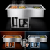 Thumbnail image #3 for Wells HRCP-7400 60-Inch 4-Pan Hot/Cold Self-Contained Drop-In Food Well