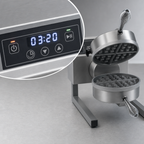 Thumbnail image #3 for Nemco Food Equipment 7020A-1 Single Countertop Belgian Waffle Baker with Digital Controls, Round 7-Inch Waffles, Fixed Cast Aluminum Grid